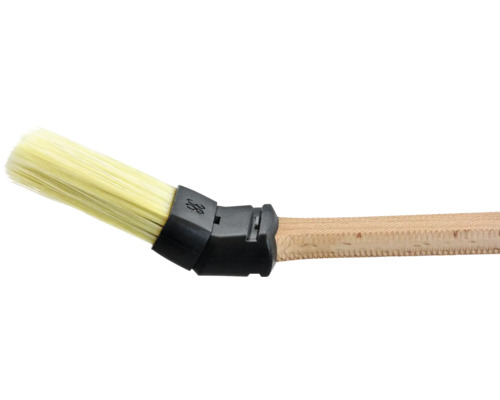 Hörnborste med trähandtag och borst