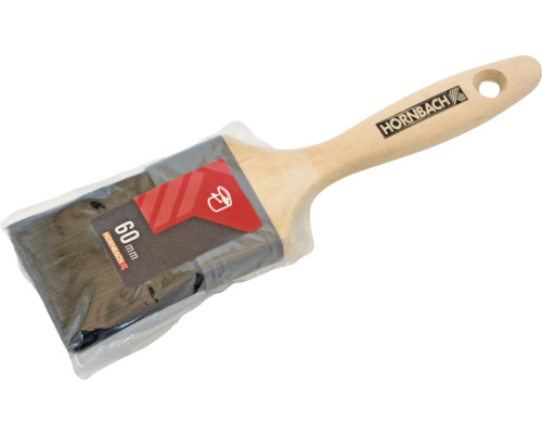 Platt pensel med trähandtag, 60 millimeter, förpackad