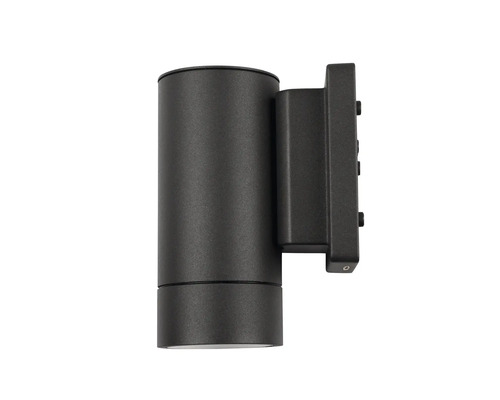 Svart metallvägglampa för utomhusbruk