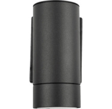 Svart vägglampa för utomhusbruk