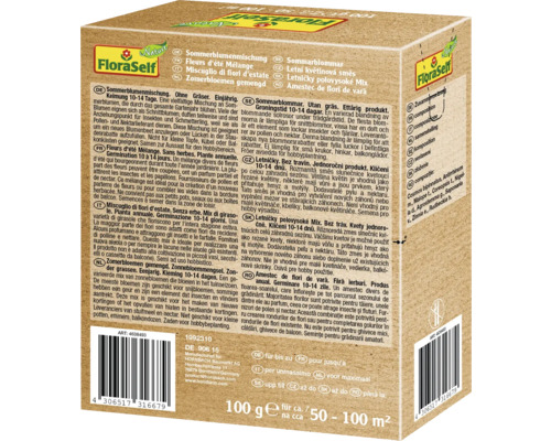 FloraSelf Sommarblommablandning förpackning