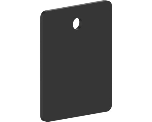 Basplatta REIKA Ovaro mattsvart för magnet tillbehör 40×50mm Rektangulär akrylglasplatta med borrhål