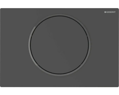 Spolplatta GEBERIT Sigma10 för dragskenor elektronisk spolning nätdrift radiostyrning mattlackerad svart enkelspolning 8002060