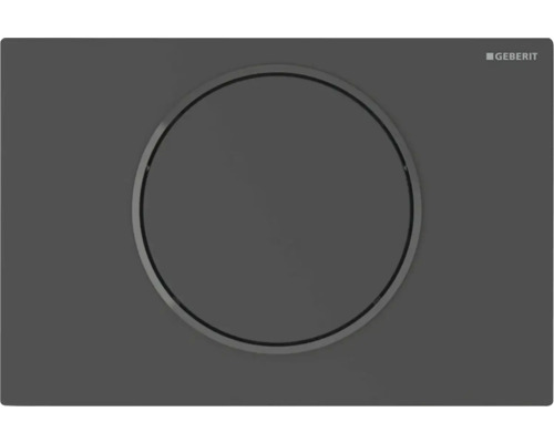 Spolplatta GEBERIT Sigma10 för dragskenor elektronisk spolning nätdrift svart mattförkromade-lackerade enkelspolning 8002059