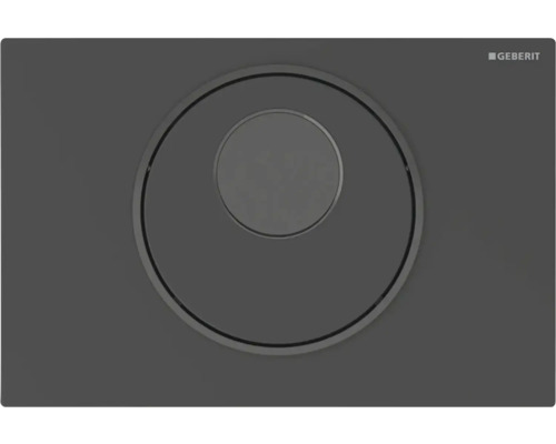 Spolplatta GEBERIT Sigma10 IR/manuell batteri/beröringsfri svart matt/blank 8002027