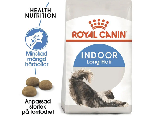 Royal Canin Indoor Long Hair kattmat produktförpackning