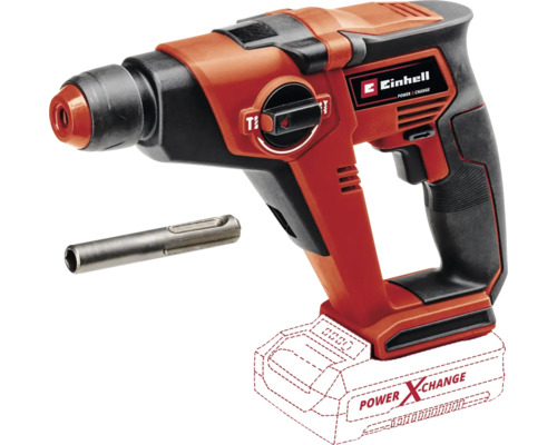 Einhell borrhammare med borr och Einhell logotyp