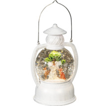 Snöglobslykta med skogsmotiv