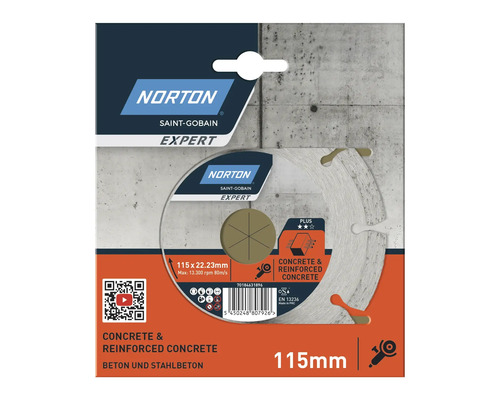 Norton Expert kapskiva för betong och armerad betong, diameter 115 mm