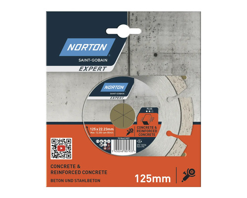 Norton Saint-Gobain Expert kapskiva för betong och armerad betong, 125 millimeter