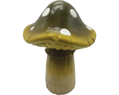 Dekorativ trädgårdssvamp med vita prickar