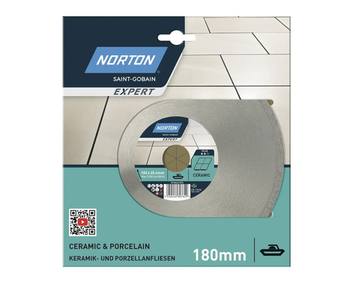 Norton Saint-Gobain Expert kapskiva för keramik- och porslinsplattor, 180 mm