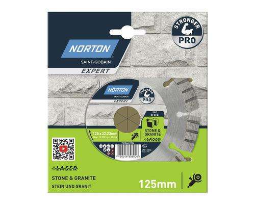 Norton Saint-Gobain Expert kapskiva för att skära sten och granit, 125 mm