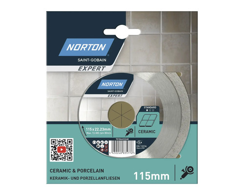 Norton Expert kapskiva för keramik- och porslinsplattor, 115 mm