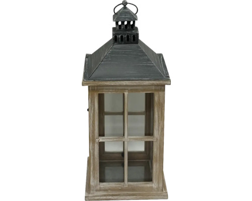 Laterna i trä och metall för inomhus- och utomhusbruk