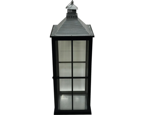 Lyktor med glasrutor och metallram