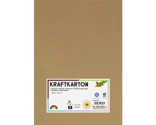 Kraftkartong, A4-format, 230 gram per kvadratmeter