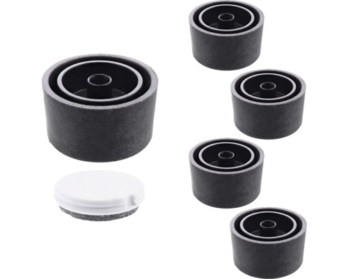 Möbeltassar WAGNER SYSTEM LOUNGE QuickClick 4-pack 8818 Möbelglidesset med filtdynor