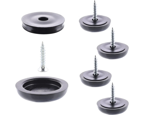 Möbeltassar WAGNER SYSTEM QuickClick Set Ø20mm QC7924 Möbelglidare för fastskruvning