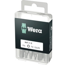 Wera bitsats 867/1 Z, Torx TX 10x25, 10 stycken i transparent förpackning