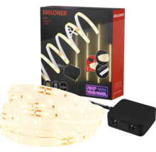 Briloner LED-remsa med nätadapter och förpackning