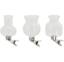 Glasvaser clips 3-pack