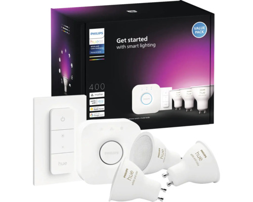 Startset PHILIPS HUE White & Color Ambiance 3xGU10