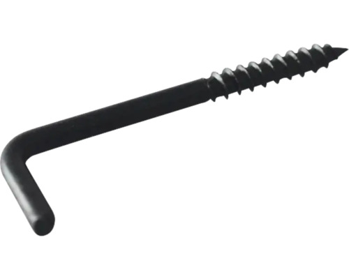 Skruvkrok DRESSELHAUS 90° 4,4x80mm svart