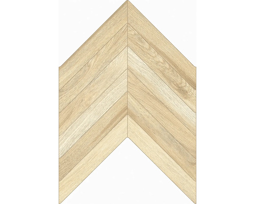 Klinker ljusbrun matt Nordic Almond träoptik 40x60x0,9 cm