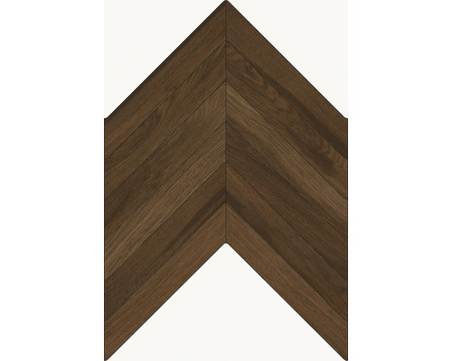Klinker mörkbrun matt Nordic Castanho träoptik 40x60x0,9 cm
