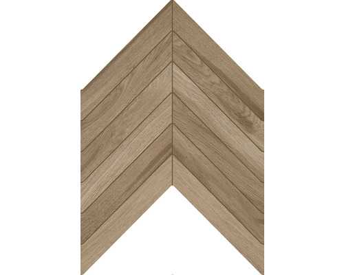 Klinker brun matt Nordic noce träoptik 40x60x0,9 cm