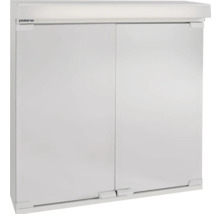 Spegelskåp POLARIA VPK 700 jordfelsbrytare vit pulvermålat stål 62x70x14,5 cm 4000K LED eluttag vänster 8947802