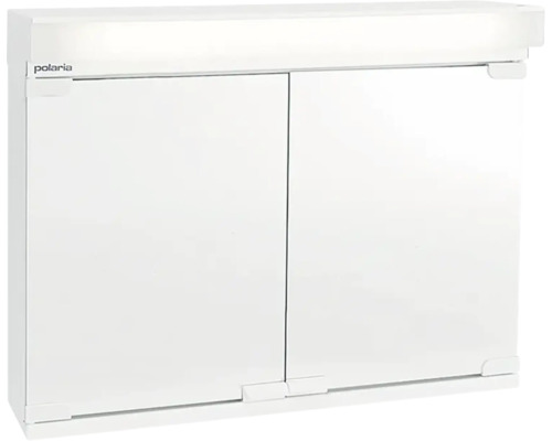 Spegelskåp POLARIA VPK 060 vit pulvermålat stål 62x49x14,5 cm 4000K LED utan eluttag 8946005