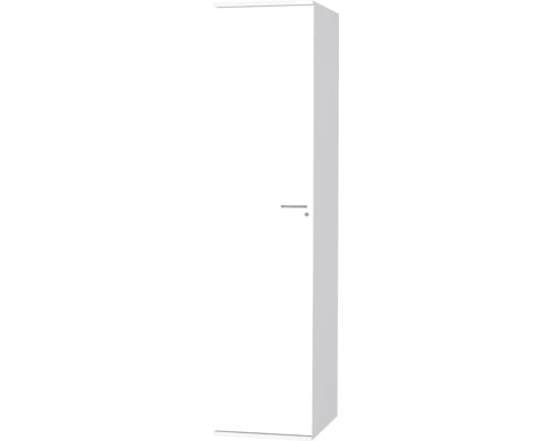 Vitt badrumsskåp med en dörr