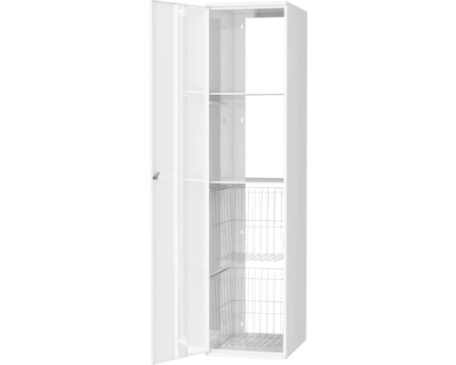Tvättskåp POLARIA PYK 400/S530 vänster vit (2 korg) pulvermålat stål 40x170x53 cm 8938769 Tvättskåp POLARIA PYK 400/S530 vänster vit (2 korg) pulvermålat stål 40x170x53 cm 8938769