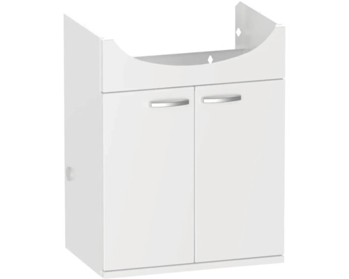 Tvättställsskåp med två dörrar och handtag