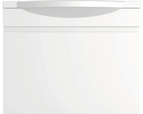 Vitt tvättställsskåp med låda