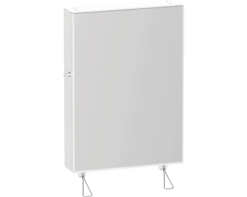 Vitt radiatorskydd med väggfäste