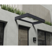 Metalltak över en ytterdörr