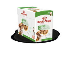 Royal Canin Logo. Paket våtfoder för små, vuxna hundar.