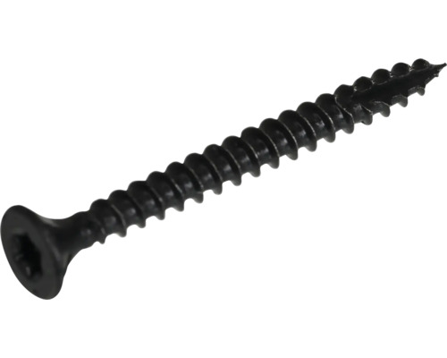 Spånskiveskruv DRESSELHAUS torx 3,5x25mm svart 100-pack Enskild svart skruv med gänga