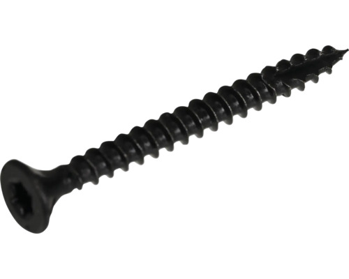 Spånskiveskruv DRESSELHAUS torx 4,0x25mm svart 100-pack Svart skruv med försänkt huvud