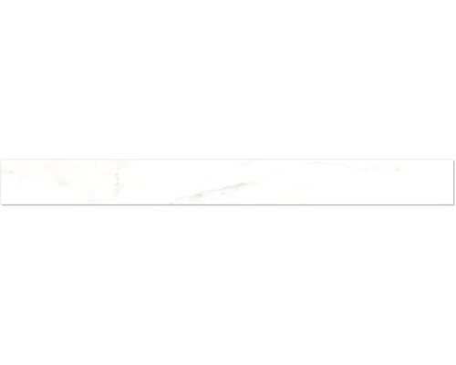 Sockel klinker premium Marble calacatta vit 6x60x0,9 cm Kakelmönster i marmorlook