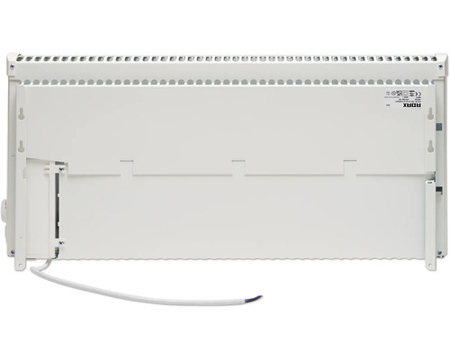 Baksidan av ett värmeelement för väggmontering