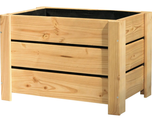 Träplanteringslåda med insats