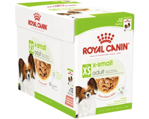 Hundmat ROYAL CANIN X-Small Adult Gravy 12x85g Royal Canin hundfoder för mycket små, vuxna hundar, 12-pack