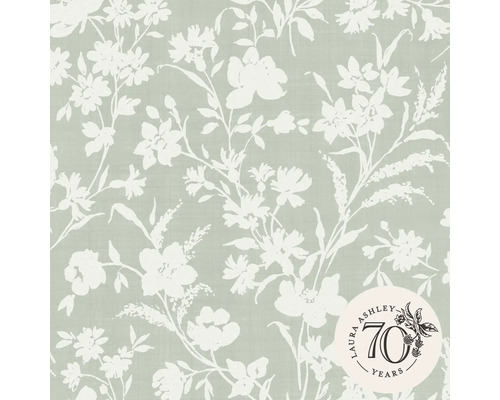 Tapet LAURA ASHLEY Rye Sage Grön 119855 Tapet med blommönster