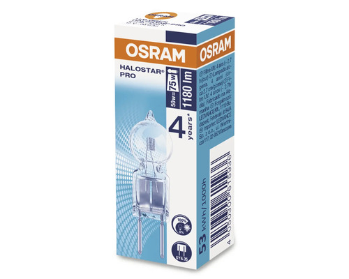 Osram halogenlampa 50 watt till 75 watt med en livslängd på 4 år