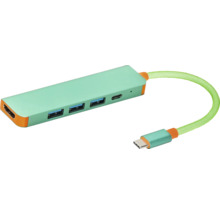 USB-C-hubb med HDMI-, USB-A- och USB-C-portar