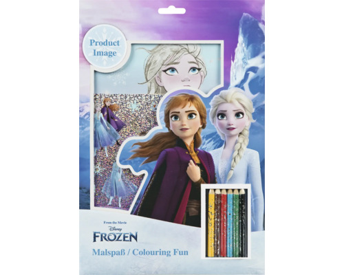 Disney Frozen målarset med karaktärer från filmen och färgpennor